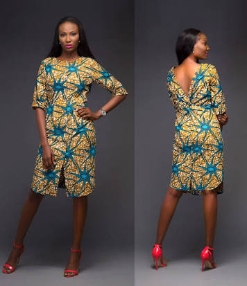 ankara shirt dress for ladies