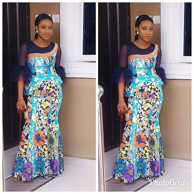 ankara long skirt and top