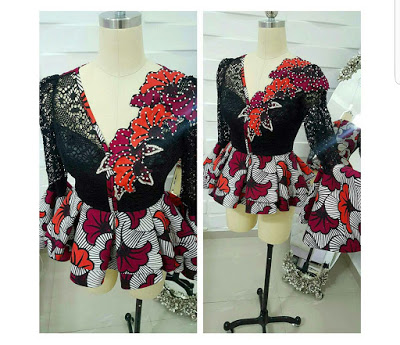 peplum top ankara styles