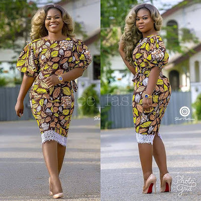 Short Ankara Styles For Curvy Ladies 