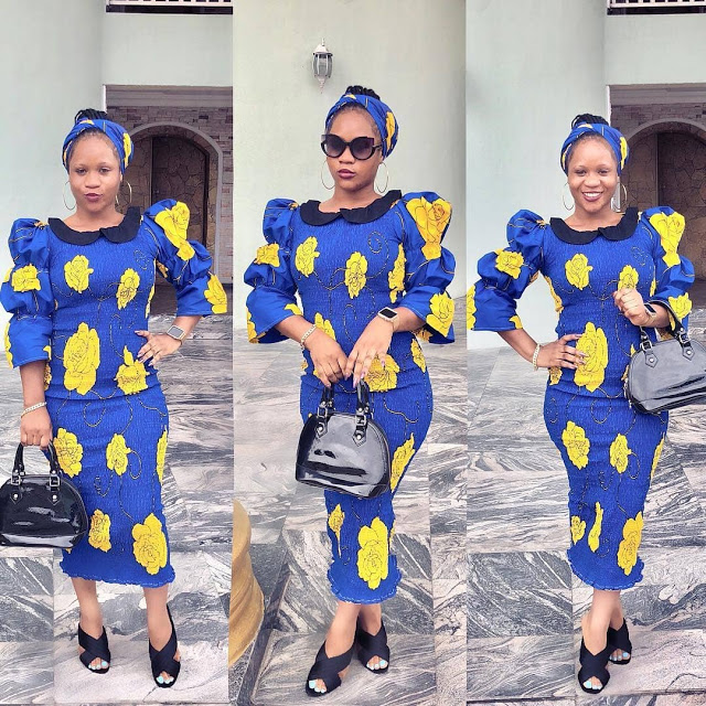 Lovely Ankara Stylish Long Gown Designs for Beautiful Ladies