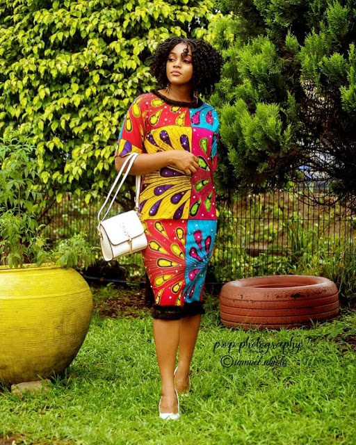 50 New and Trending African Fashion Print Design : Ankara Short Gown Styles