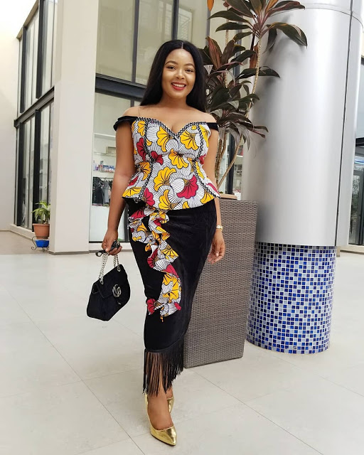ankara styles 2019 skirt and blouse