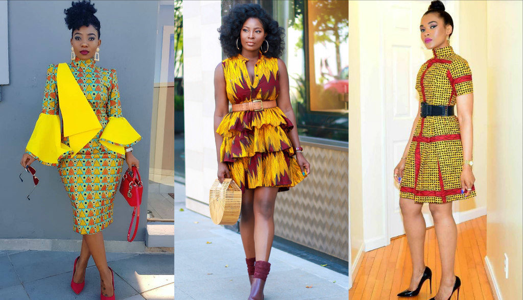 ankara office gowns