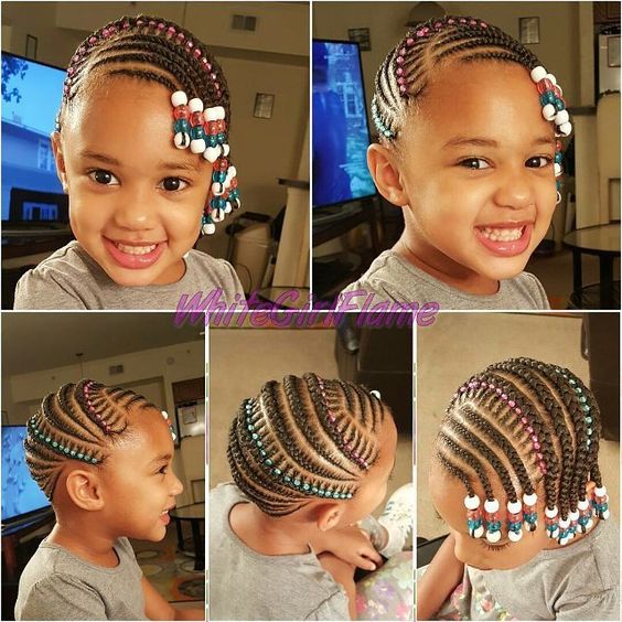 Wrapping Cornropws Braids with beads
