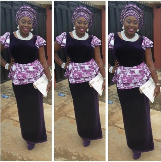 Ankara and Velvet Styles 