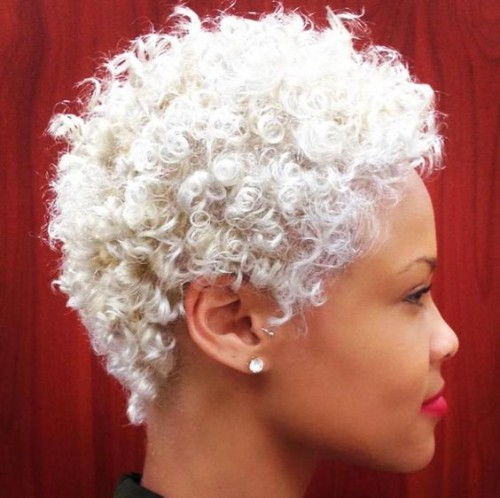 White Short Curls