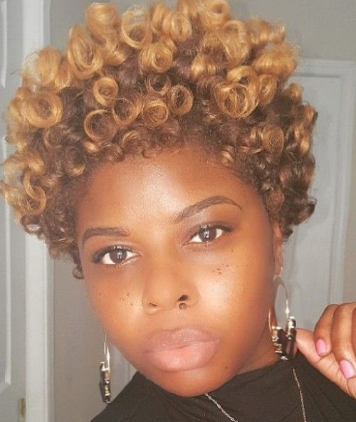 Blonde Medium Short COils