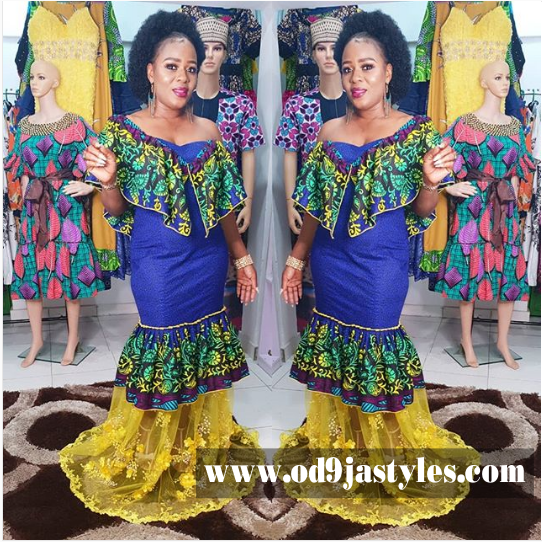 20 Bright and Beautiful Ankara Styles Gown: Ankara Long Gown Styles 2018