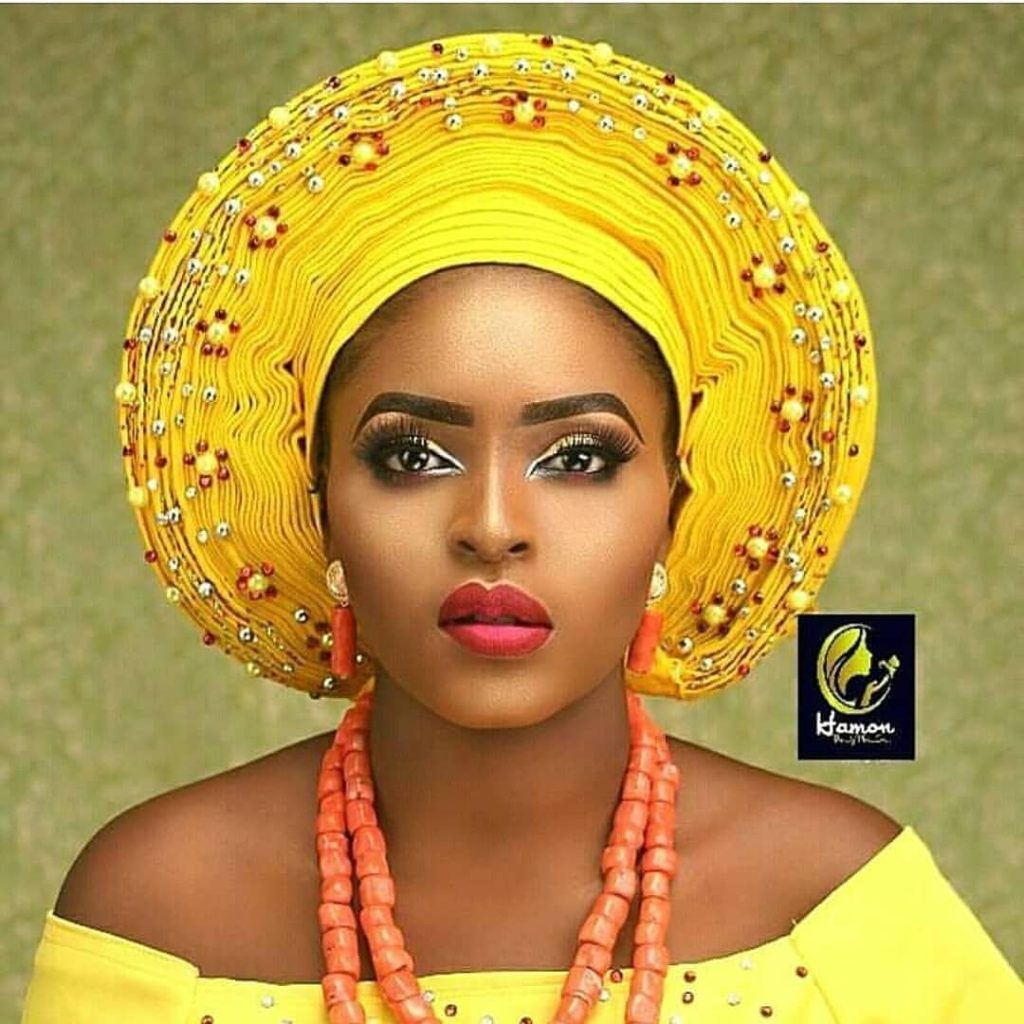 Beautiful and amazing gele and makeup styles