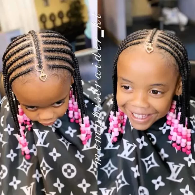 Best Kids Braided Hairstyles With Beads (12)