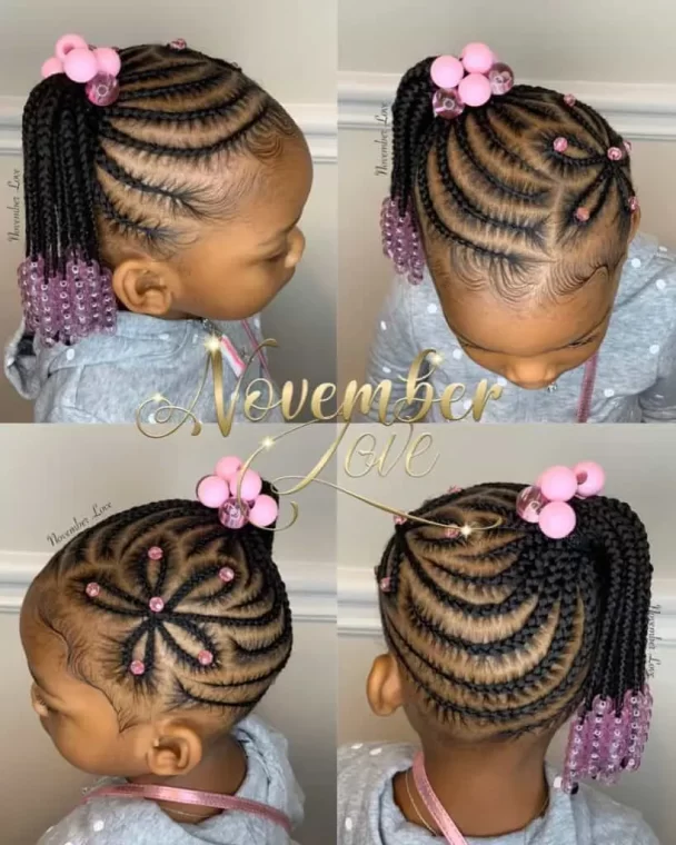 Best Kids Braided Hairstyles With Beads (4)