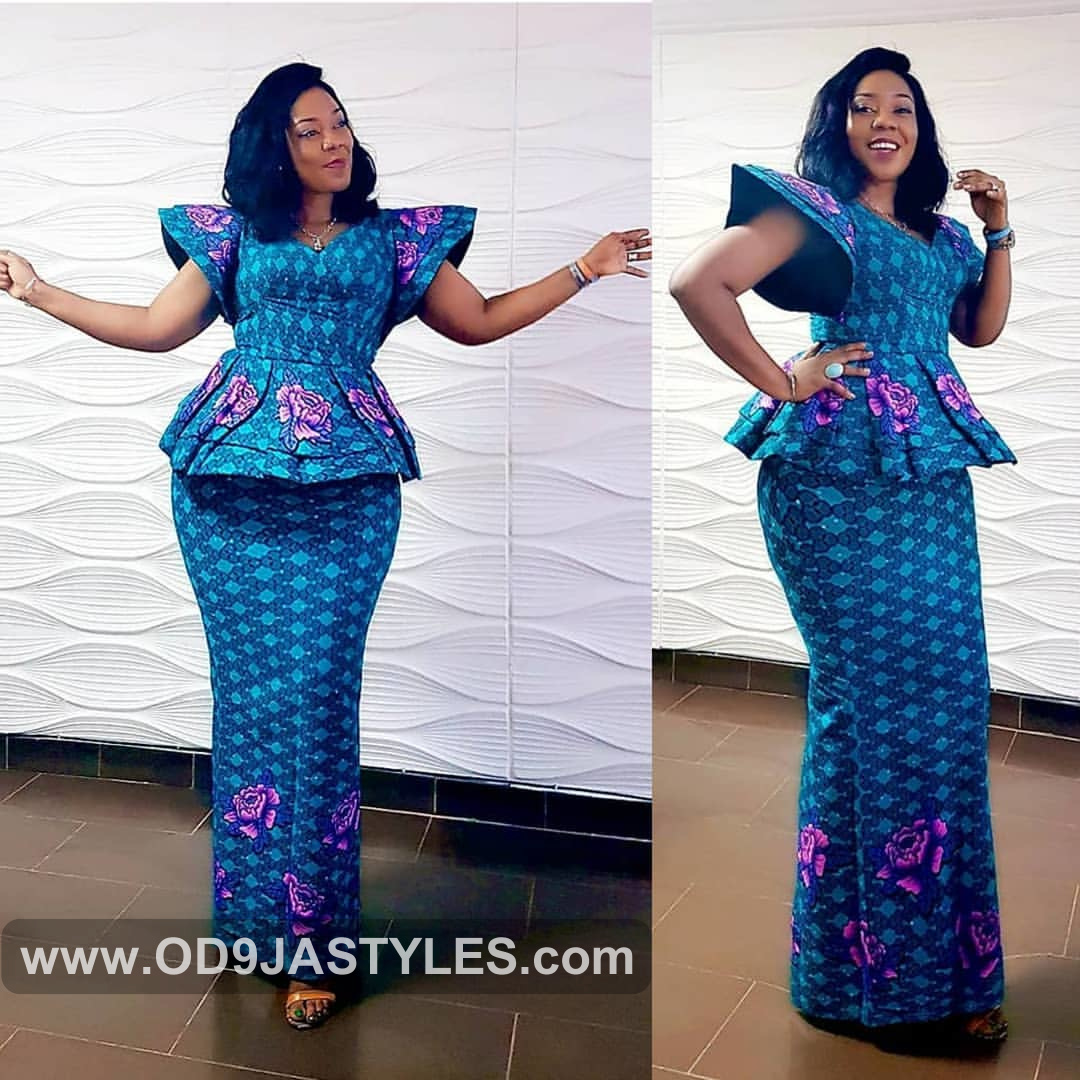ankara styles gown for ladies