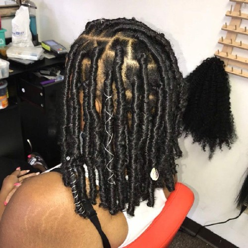 Short Faux locs for African AMerican Women