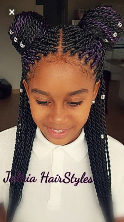 Little Black girls' 40+ Braided Hairstyles » OD9JASTYLES