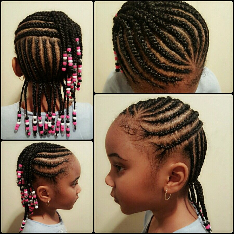 Black Kids Hairstyles with Beads