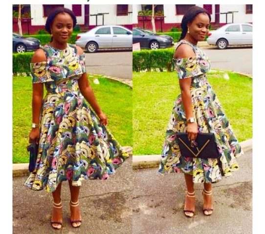 Latest and modern ankara short gown styles photos