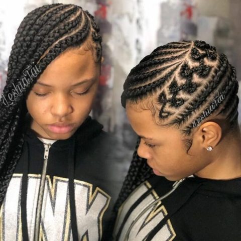 2019 Ghana Weaving Hairstyles: Beautiful African Braids ... (480 x 480 Pixel)