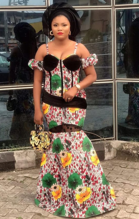 Ankara long gowns beautiful styles (10)