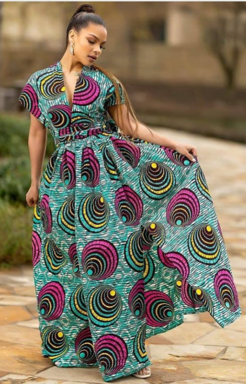 Ankara long gowns beautiful styles (9)