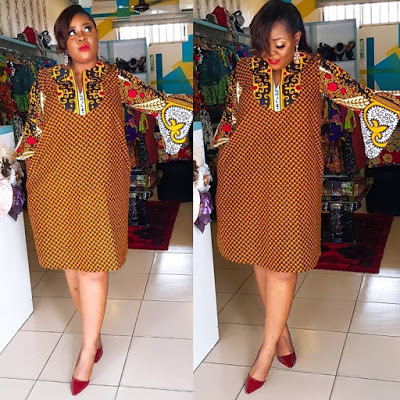 Ankara Short Gown Styles 2019: for Smart Ladies
