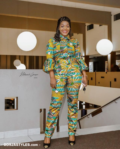 25 Ankara Designs For Women -African Dresses Styles: Trousers, Kimono, Jumpsuits and Tops