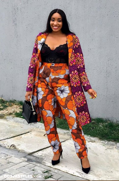 25 Ankara Designs For Women -African Dresses Styles: Trousers, Kimono, Jumpsuits and Tops