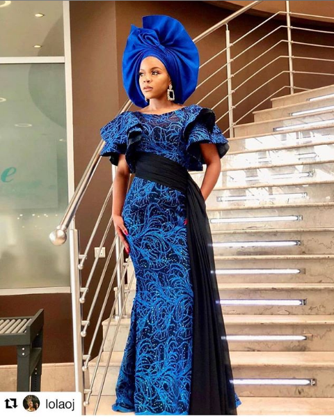 30 PHOTOS: Aso-Ebi Lace Styles With Trendy And Beautiful Designs for Parties