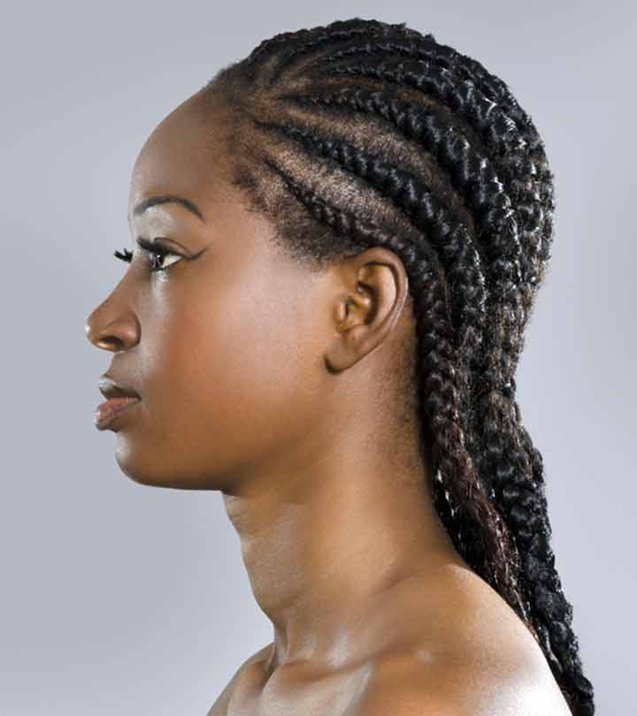 Beautiful hairstyles with thick cornrows 1