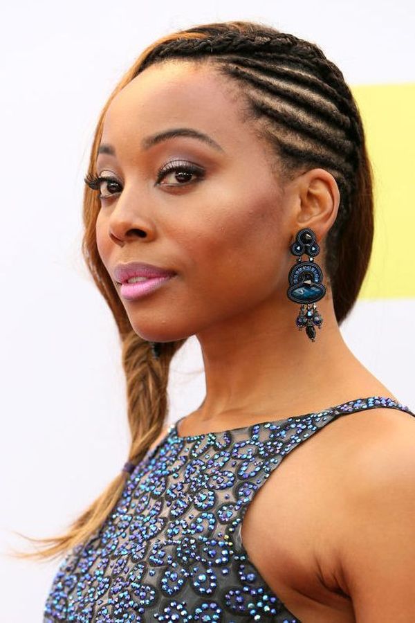 Pictures of side cornrows for natural hair 1