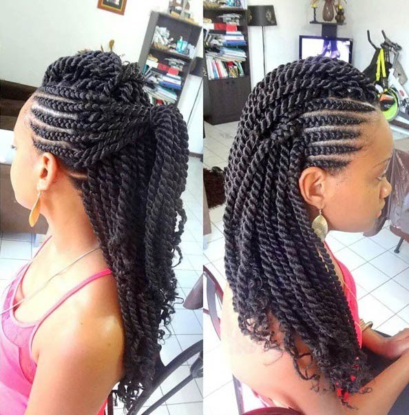 Best Pictures of Kinky Twist Braids Hairstyles- See 100 Latest Kinky Twist  Braids to Try this Year » OD9JASTYLES