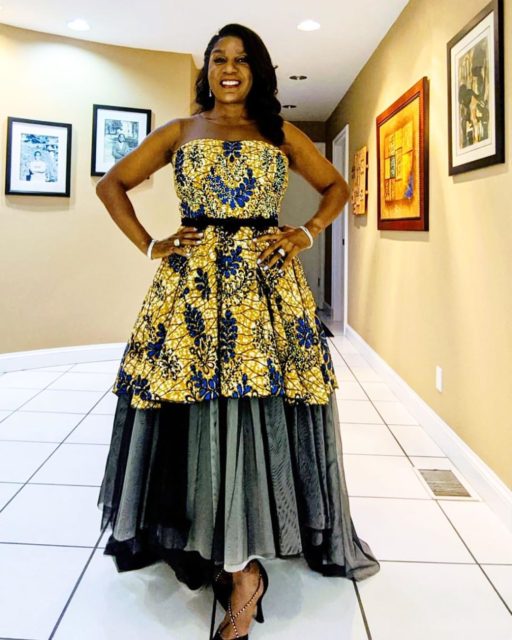 ankara fashion gown