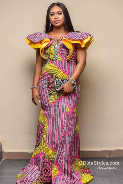 long gown ankara styles pictures