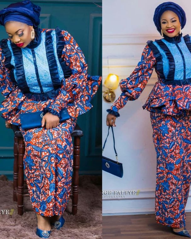 Ankara Skirt and Blouse