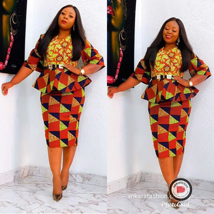 Ankara Skirt and Blouse