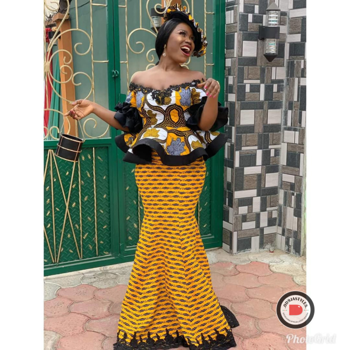 Ankara Skirt and Blouse