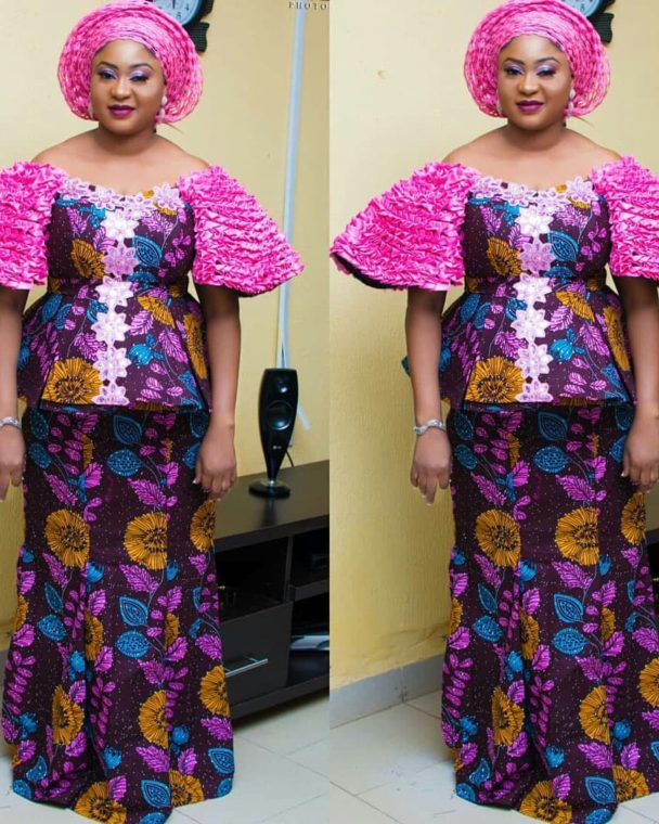 Ankara Skirt and Blouse