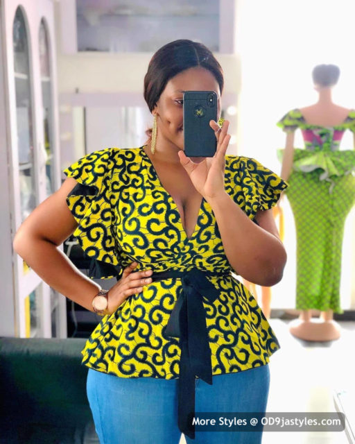 ankara designs tops