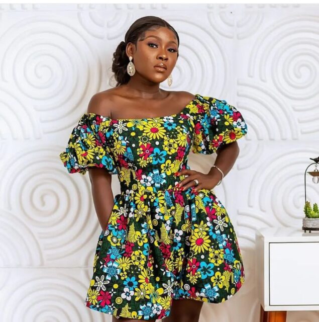 20 Photos: Ankara Short Gown Styles Pictures For a Gorgeous Look ...