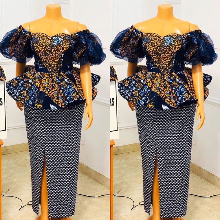 Chic and Stylish Ankara Skirt And Blouse Styles