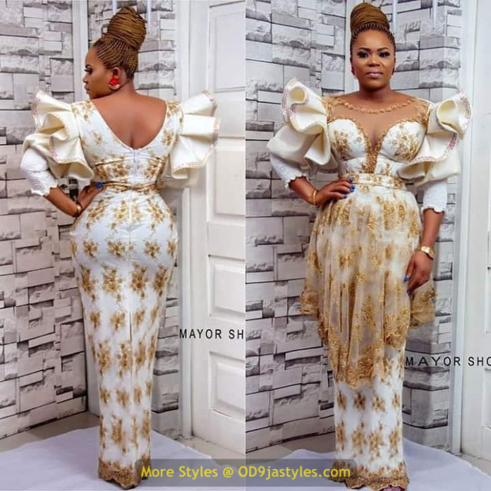 20 Pictures - White Lace Aso Ebi Styles: Nigerian Prints Designs You ...