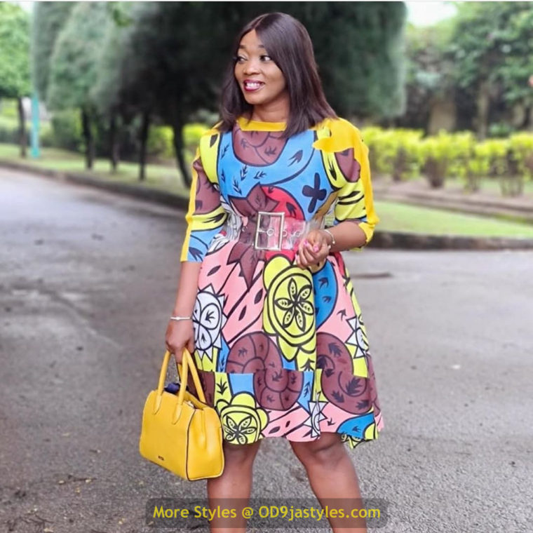Short Ankara Gown Styles