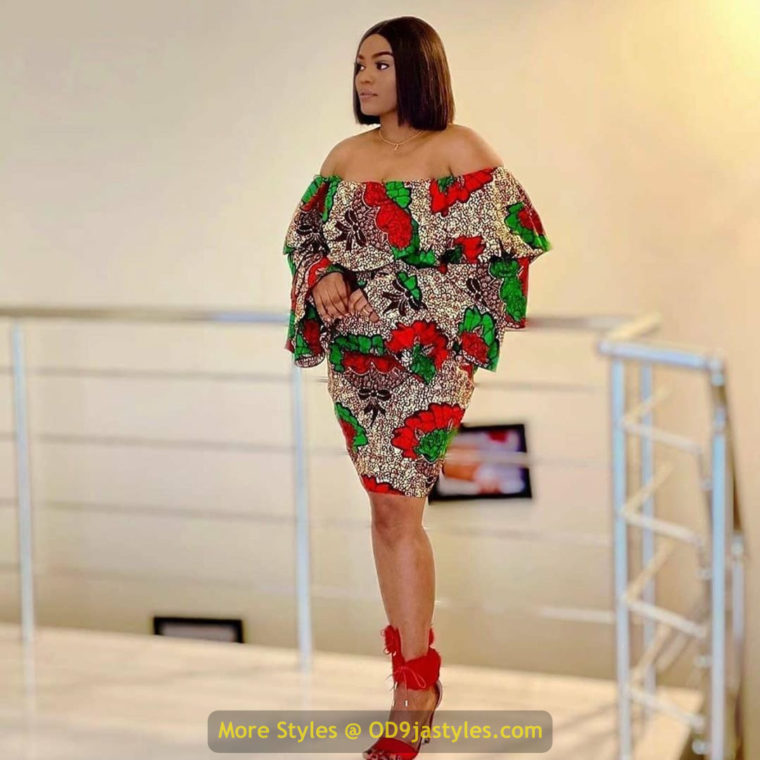 Short Ankara Gown Styles