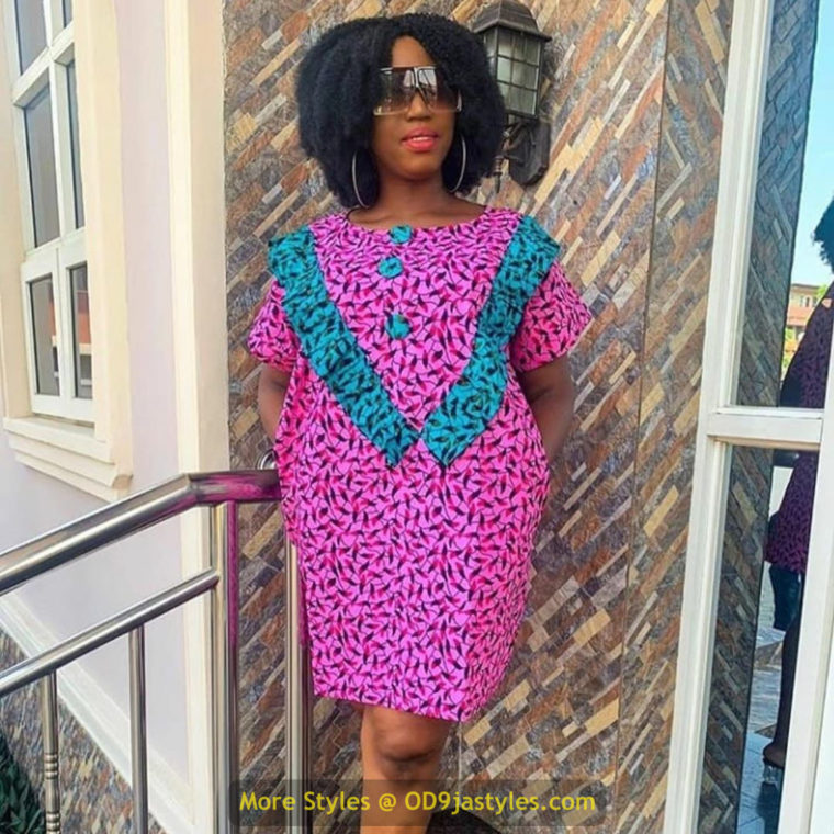 Short Ankara Gown Styles
