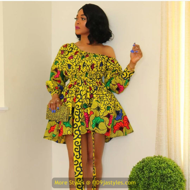 Short Ankara Gown Styles