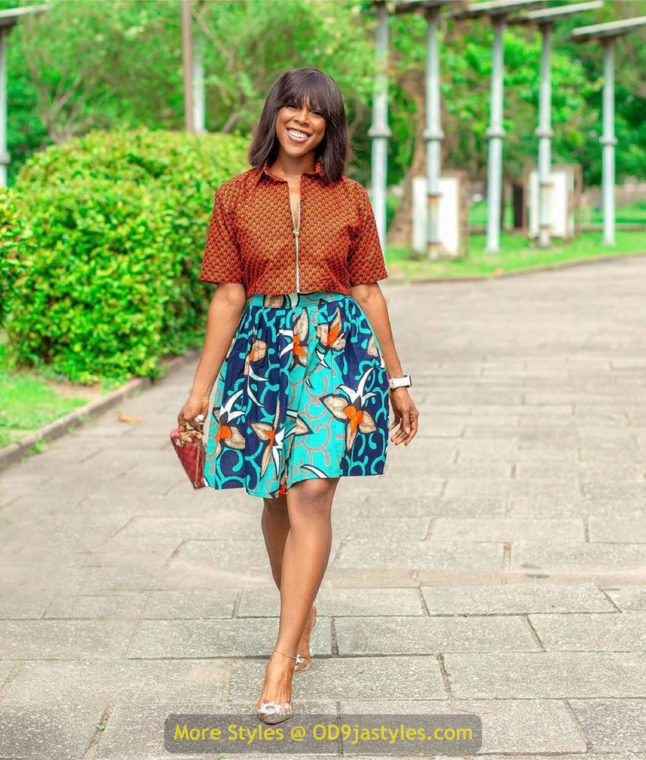 Short Ankara Gown Styles