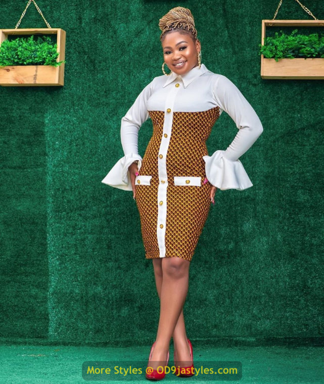 Short Ankara Gown Styles