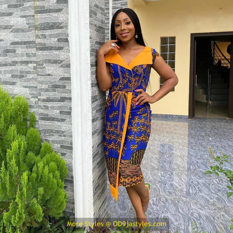 Short Ankara Gown Styles