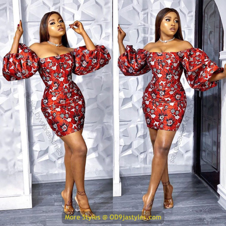 Short Ankara Gown Styles