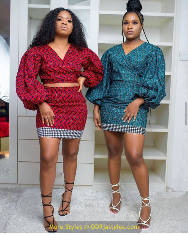 Short Ankara Gown Styles